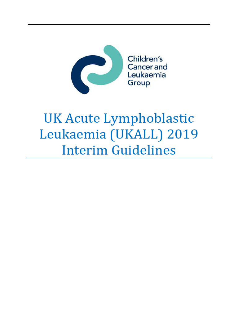 UKALL 2019 Interim Treatment Guidelines | PDF | Clinical Medicine ...