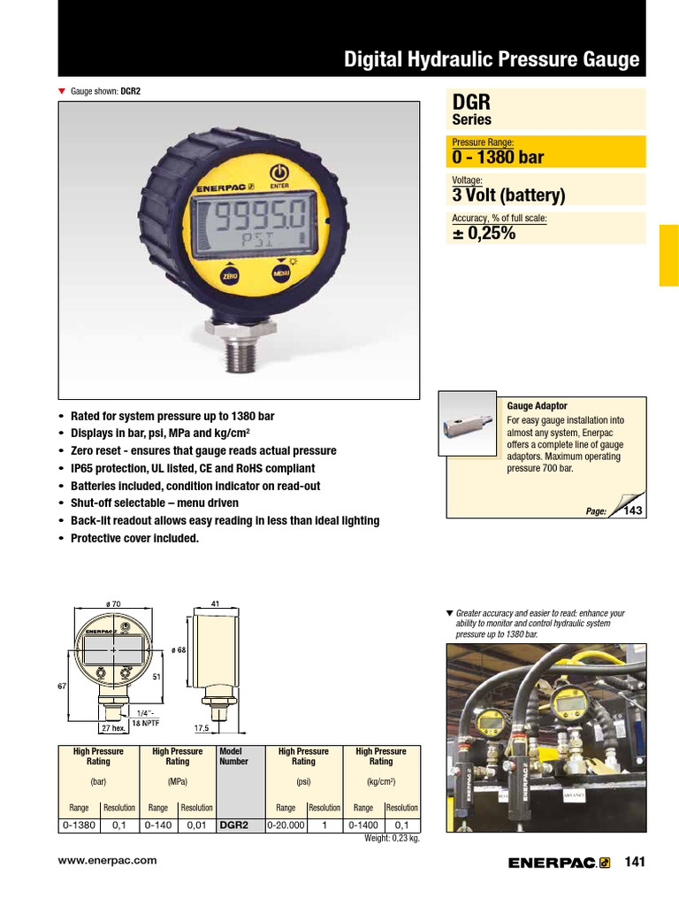 DGR-Series Digital Pressure Gauges en-GB | PDF | Pressure | Pressure ...