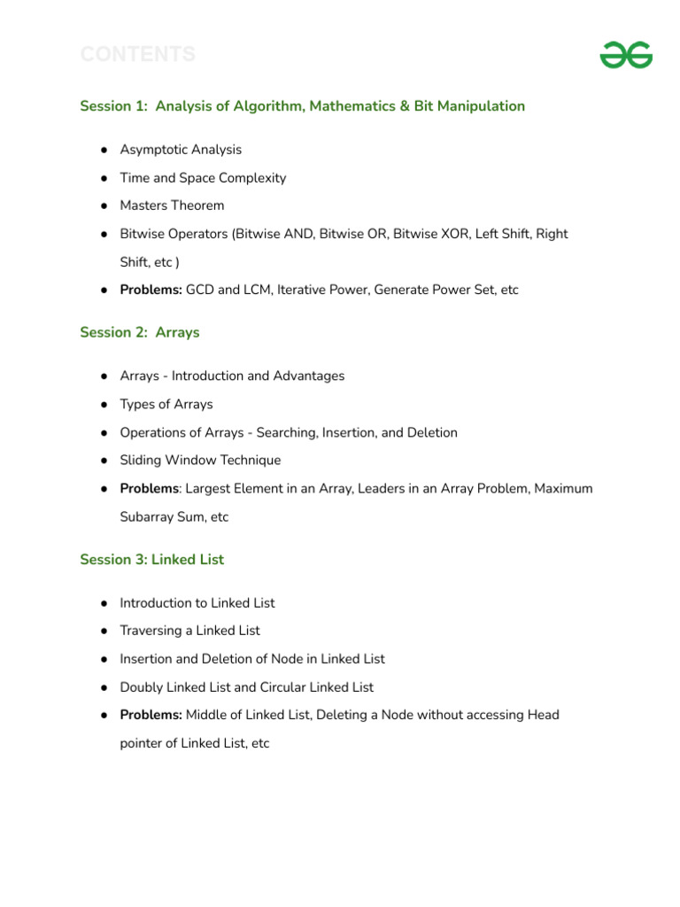 Comprehensive Guide to Data Structures & Algorithms | PDF | Computer ...