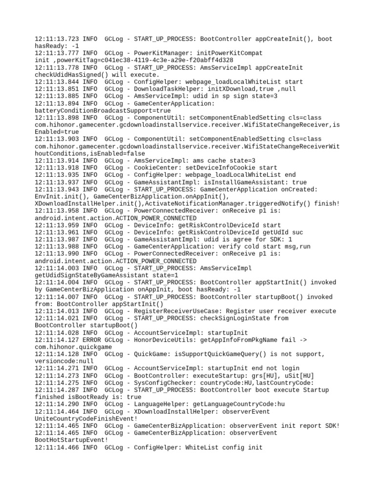 GameCenter Startup Log Analysis | PDF | World Wide Web | Internet & Web