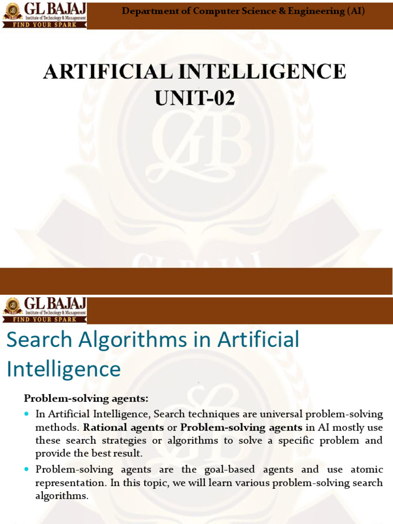 ARTIFICIAL INTELLIGENCE - Unit-2 | PDF | Mathematical Relations ...