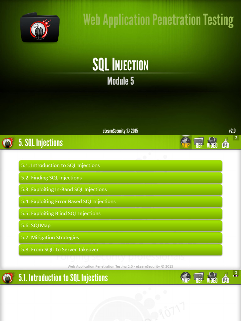 SQL Injection Penetration Testing Guide | PDF | Sql | Software Engineering