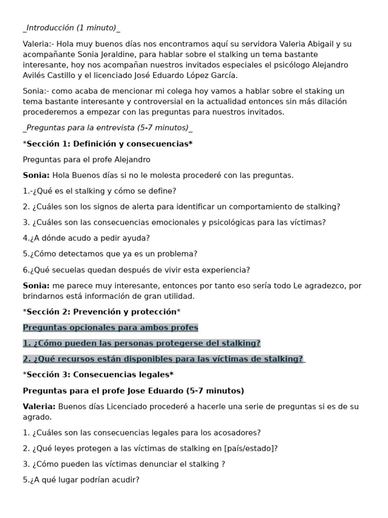 Guión de La Entrevista Complementado | PDF | Ciencias sociales | Estilo ...