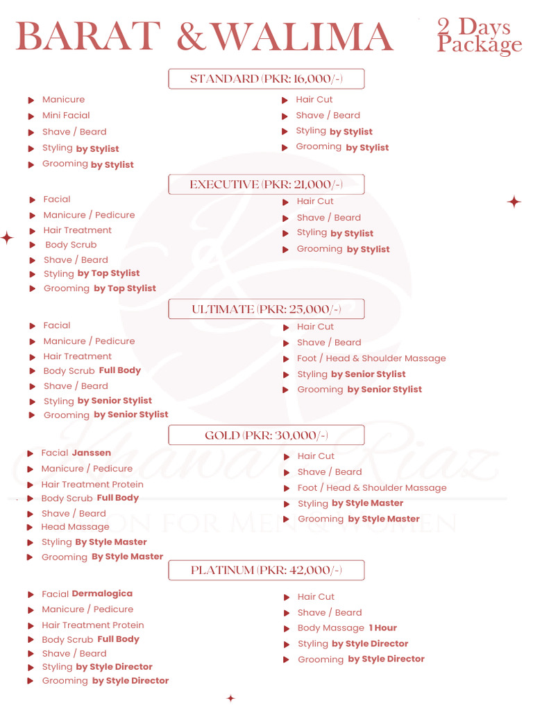 2 Day Package | PDF | Wellness