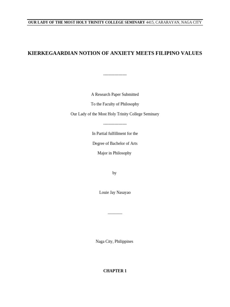 Kierkegaardian Freedom and PH Social Injustices | PDF | Søren ...