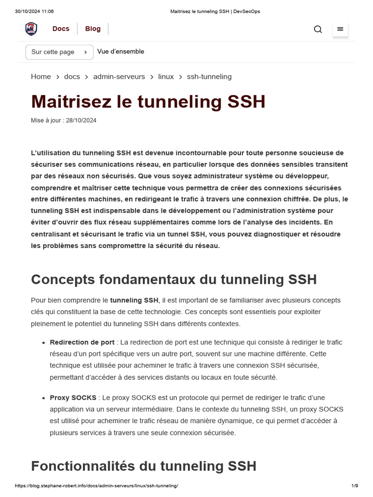 Maîtriser le Tunneling SSH Sécurisé | PDF | Enveloppe de protection ...