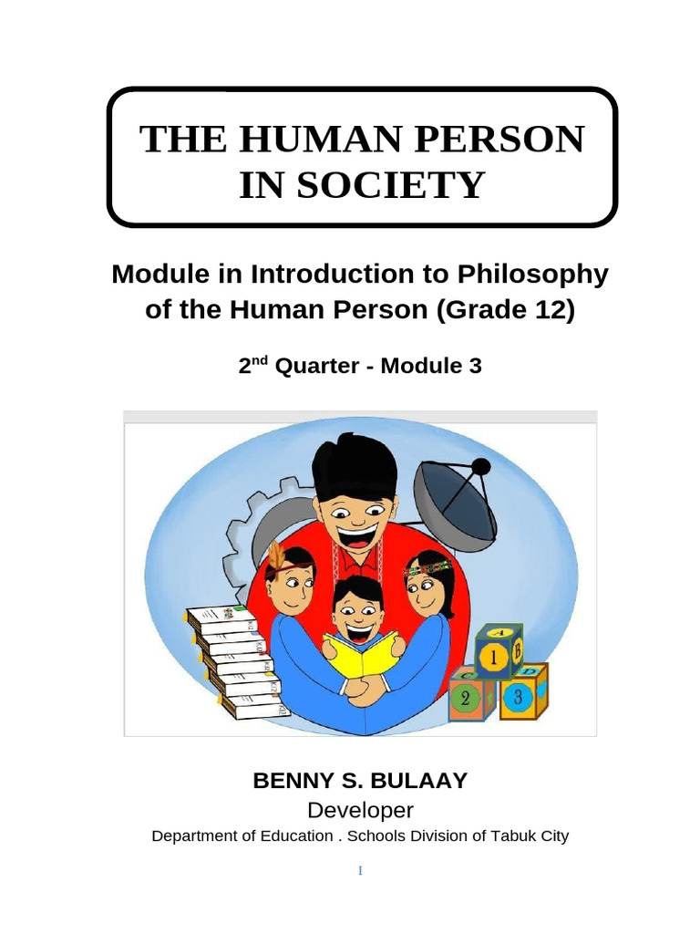 Human Person in Society Philosophy Module | PDF | Society | Agriculture