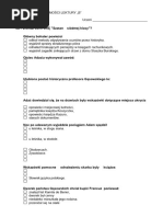 Test Szatan Z 7 Klasy | PDF