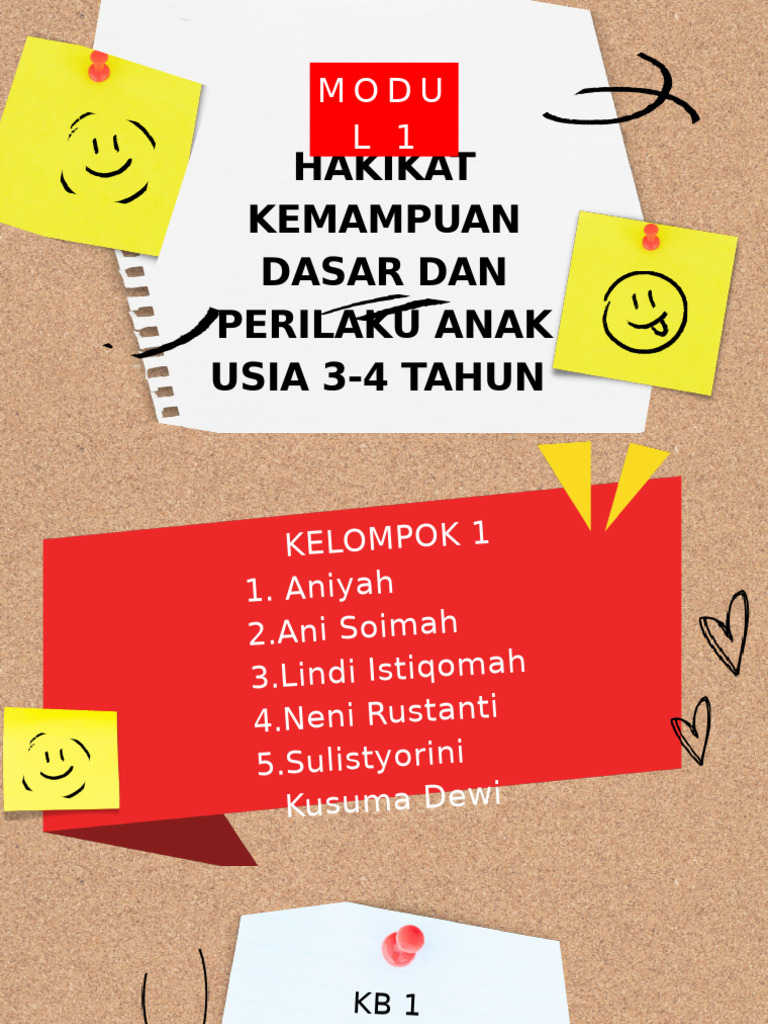 Kelompok 1 - Modul 1 & 2 - Paud4401 - Baru | PDF