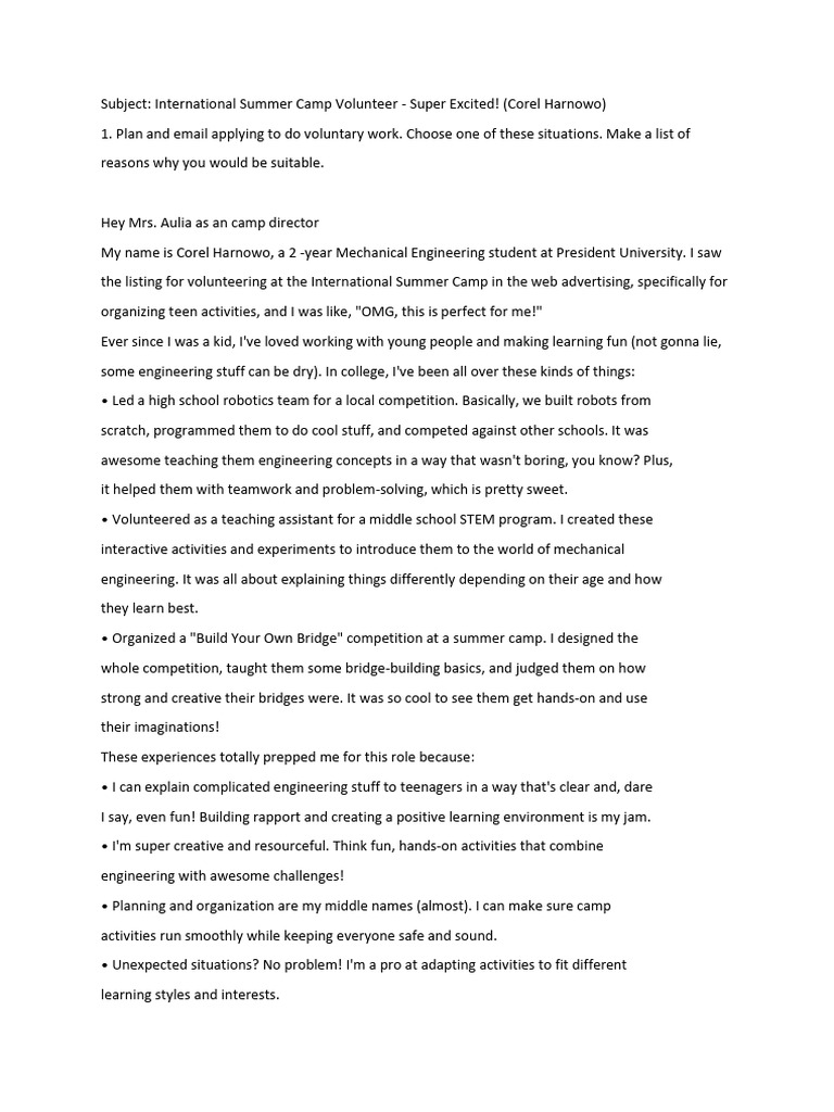 CorelH - Email Aplication Assignment | PDF | Creativity | Learning