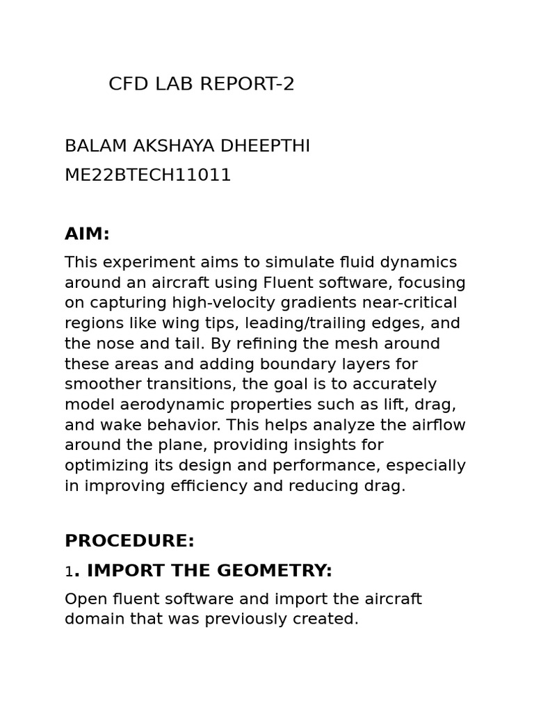 Me22btech11011-Cfd Lab Report-2 | PDF | Computational Fluid Dynamics ...