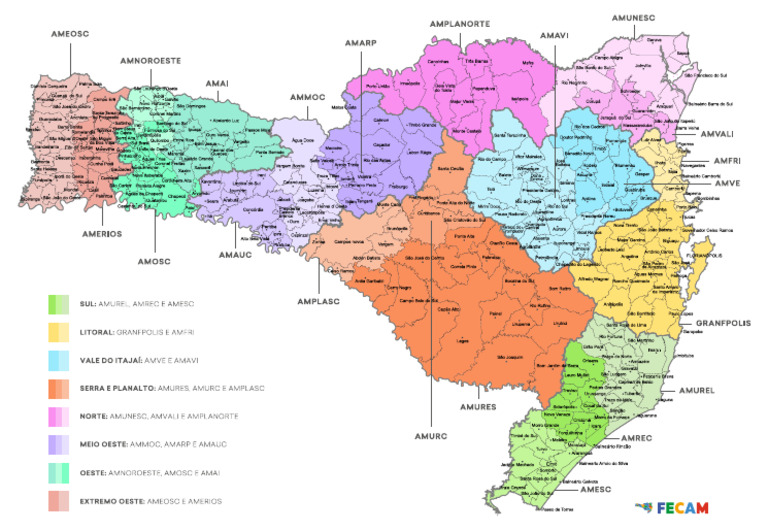 Mapa SC Fecam | PDF