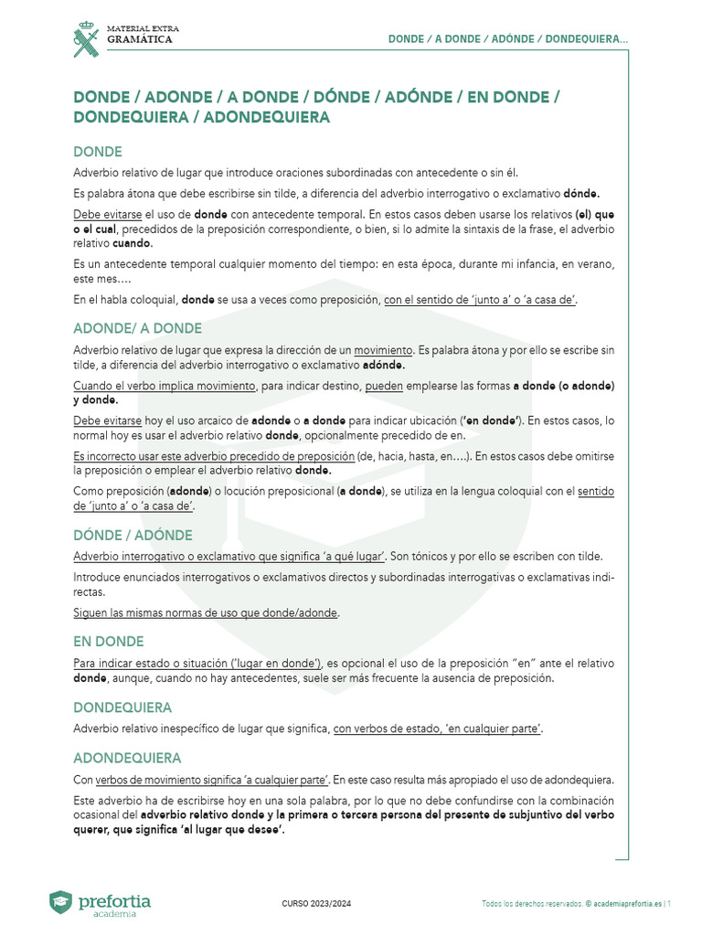Uso de 