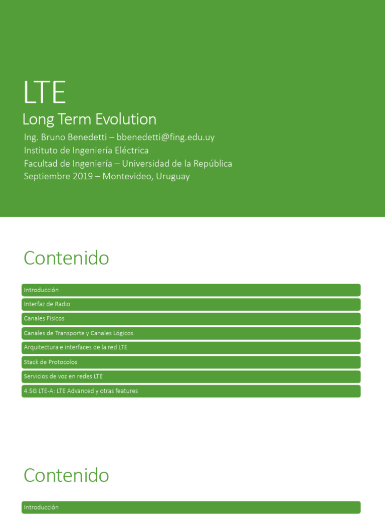 LTE-Long Term Evolution - Bruno Benedetti | PDF | Lte ...
