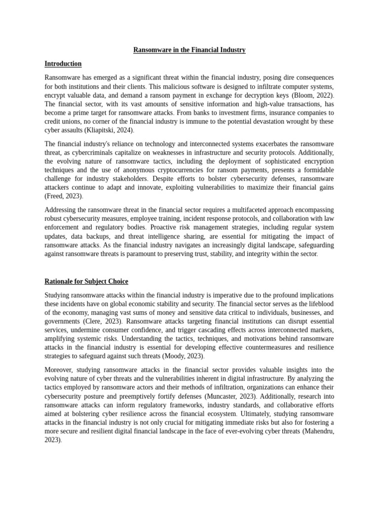 Cybersecurity Threats - Report | PDF | Computer Security | Security