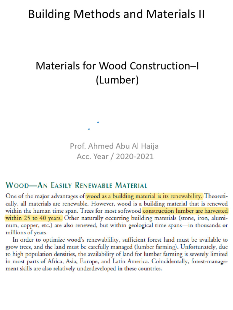 6 Materials For Wood Construction I | PDF | Art | Computers