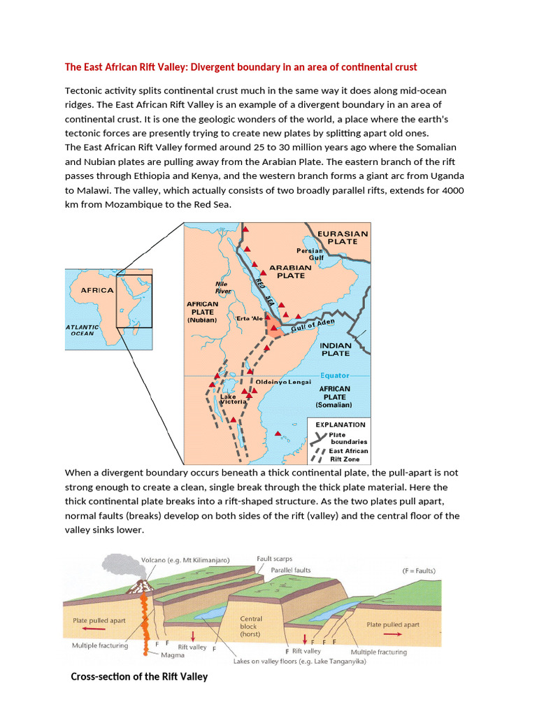 East African Rift Valley Overview | PDF | Science & Mathematics