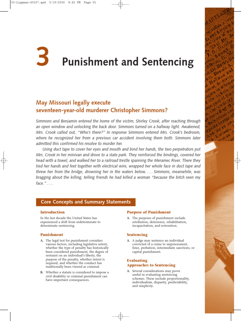 Various Punishments Like Sentencing | PDF | Sentence (Law) | Punishments
