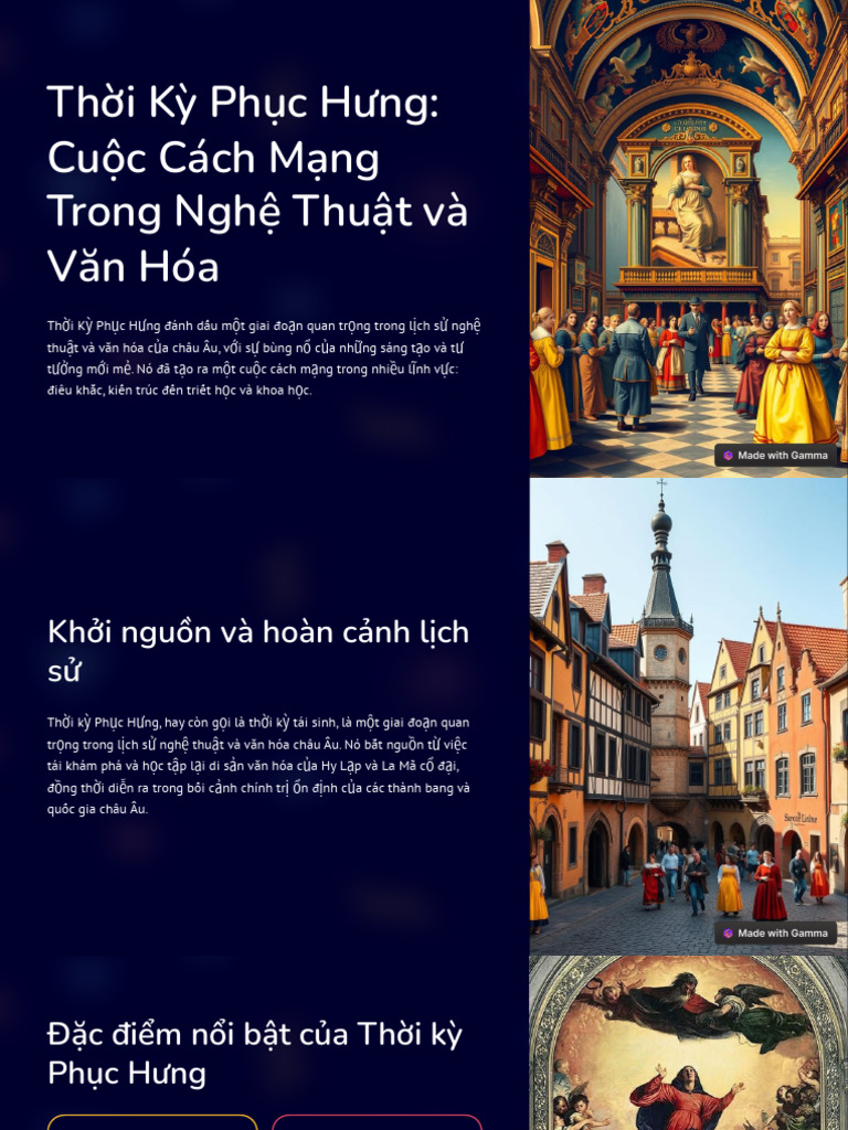 Thoi Ky Phuc Hung Cuoc Cach Mang Trong Nghe Thuat Va Van Hoa | PDF