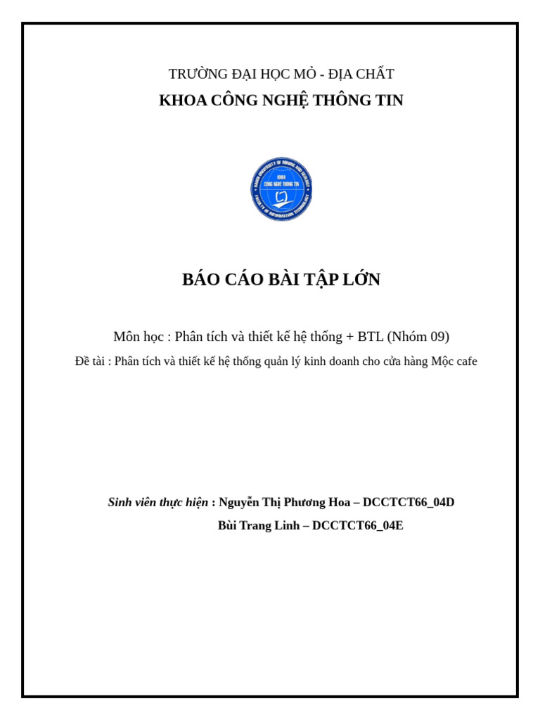 Báo Cáo Nhóm 09-2 | PDF