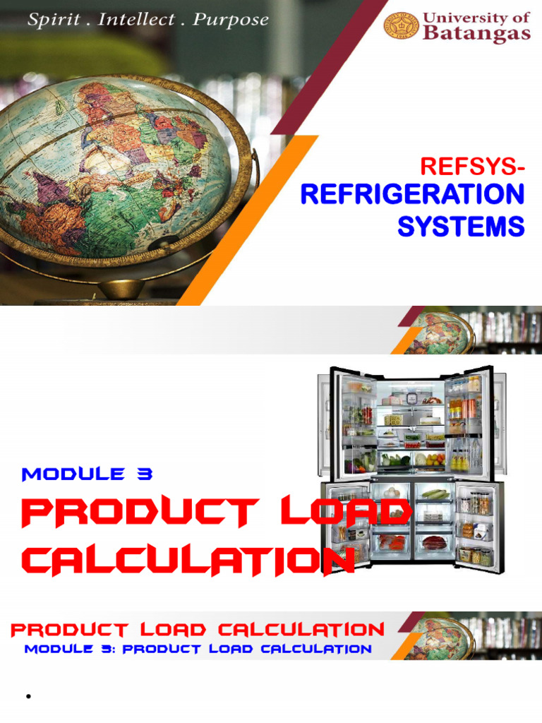 Product Load Calculation in Refrigeration | PDF | Home & Garden ...