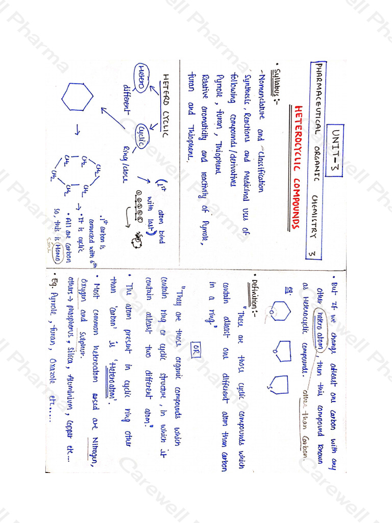 Unit 3, Pharmaceutical Organic Chemistry 3, B Pharmacy 4th Sem ...