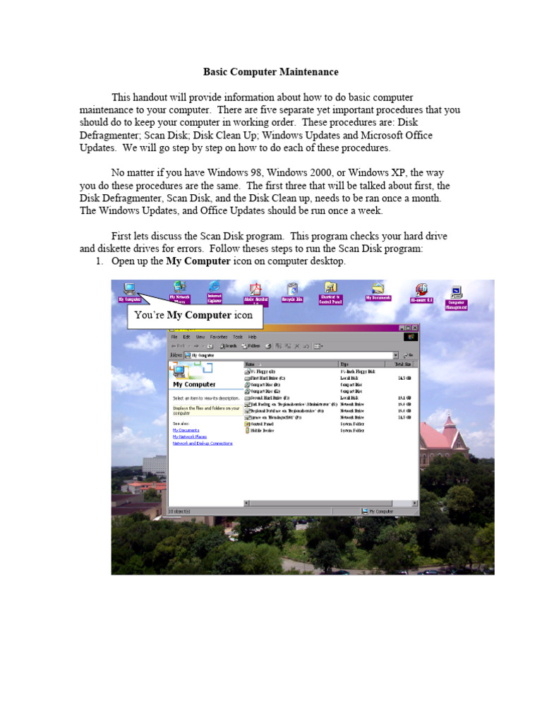 Essential Computer Maintenance Guide | PDF | Microsoft Windows | Icon ...