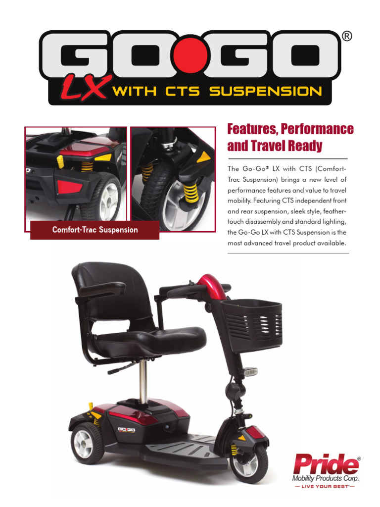 Go Go LX With CTS Suspension Mobility Scooter | PDF | Battery Charger ...