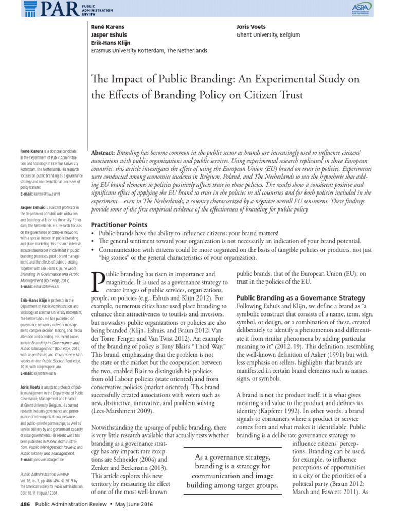 Q1 - 2015 - The Impact of Public Branding - Branding Policy On Citizen ...