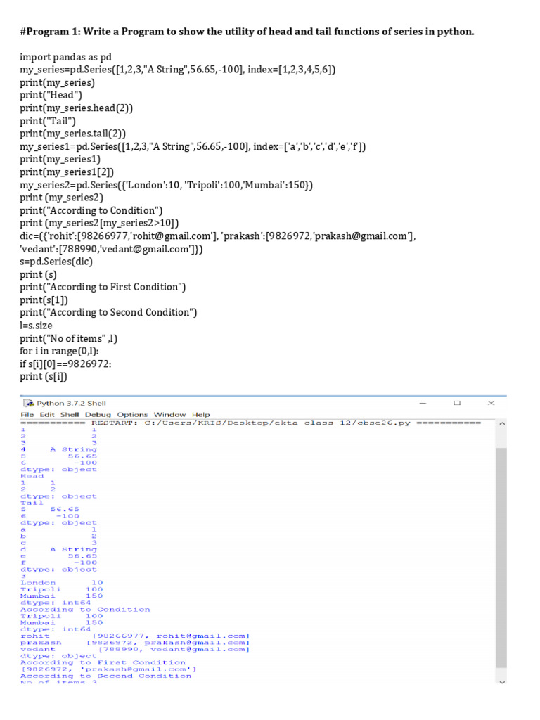 Class 12-IP-Practical File 2024 1 | PDF | Databases | Integer (Computer ...