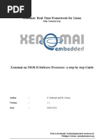 Xenomai On NIOS II Softcore Processor Guide-V1.2