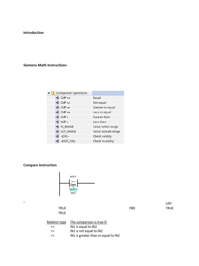 Siemens PLC Math Functions Overview | PDF | Mathematics | Elementary ...