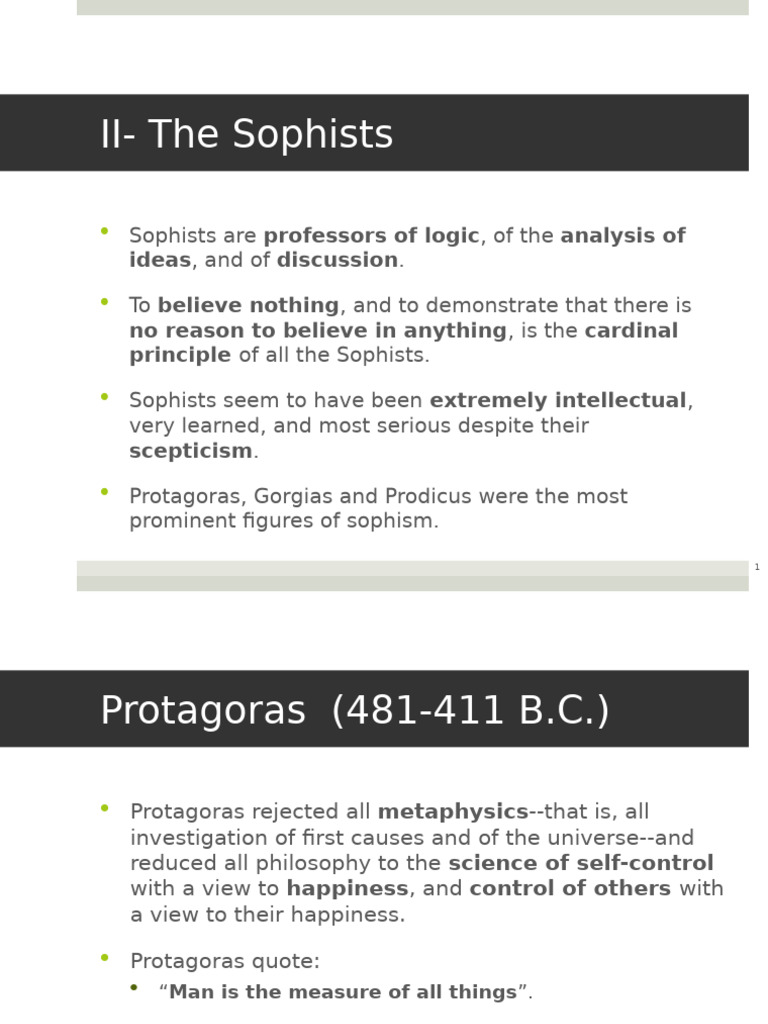 Sophists and Socrates 4 | PDF | Socrates