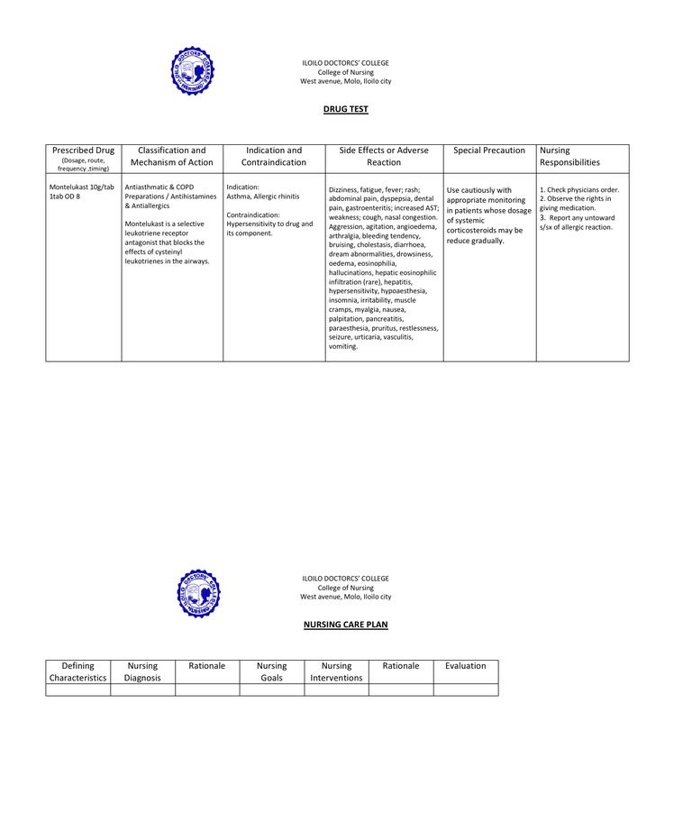 mail order singulair