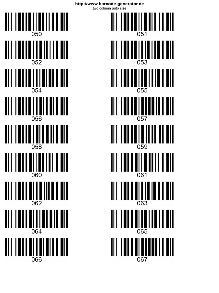 Barcode generator de pdf derecho
