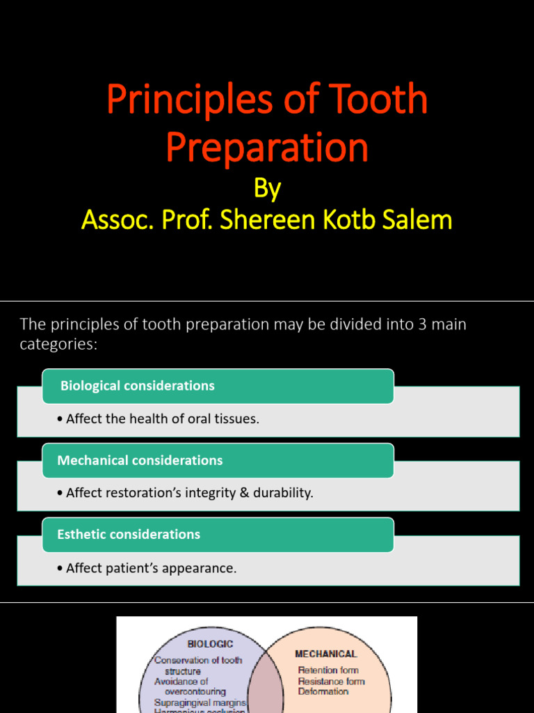 Tooth Preparation Principles in FPD | PDF | Periodontology | Dentistry