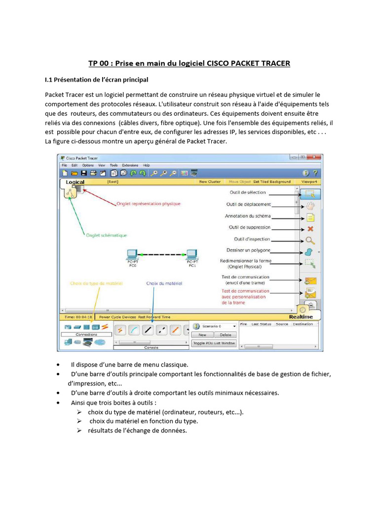 Types de câbles dans Packet Tracer | PDF | Matériel informatique ...