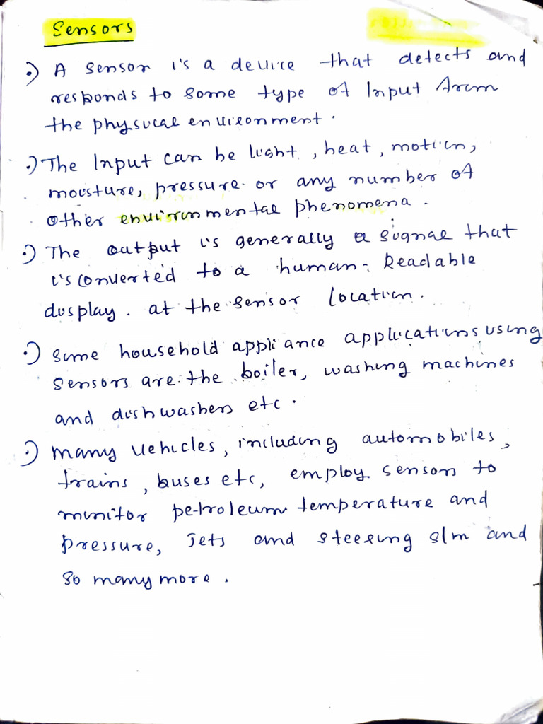 Module - 1 (Sensors and Transducers) | PDF