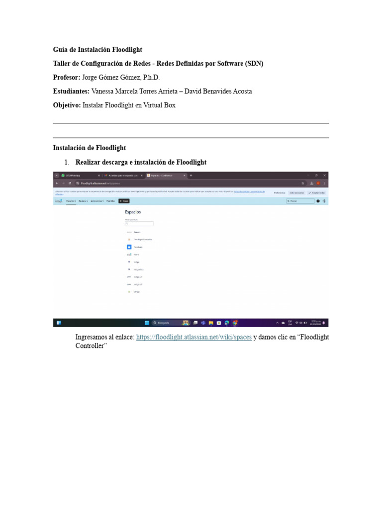 Instalación y Configuración de Floodlight | PDF