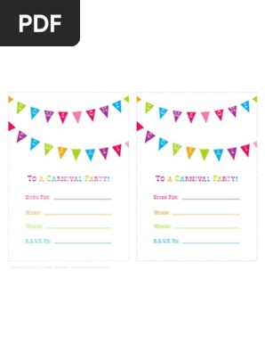 Bunting Invite