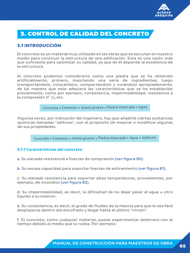 Proceso de Fabricacion y Control de Calidad Del Hormigon | PDF ...