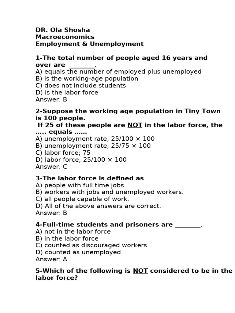 Labor Force and Unemployment Insights | PDF | Unemployment | Workforce