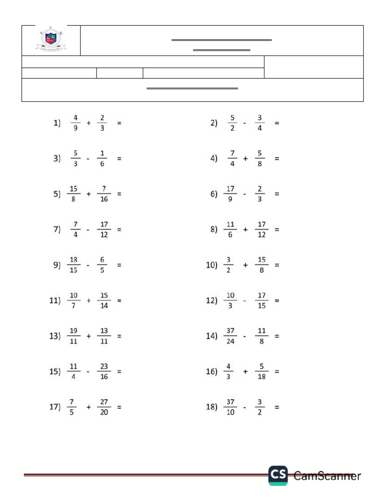Grade 4 Revision Sheets Math (1)(3) | PDF | Mathematics | Elementary