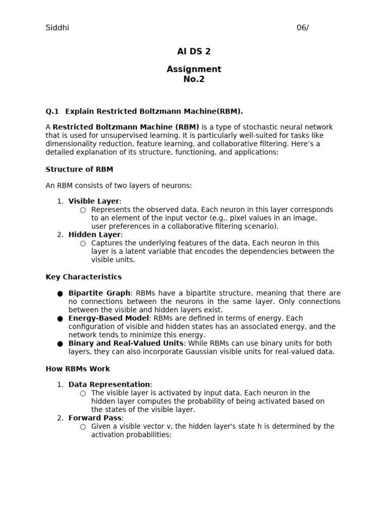 AIDS2 Assignment 2 06 | PDF | Deep Learning | Computer Vision