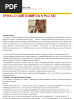 Afinal o Que Significa a Plc 122