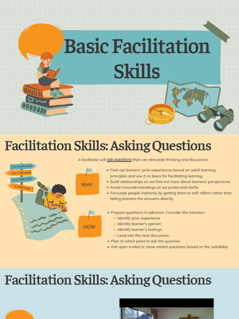 Essential Facilitation Skills Guide | PDF | Question | Learning