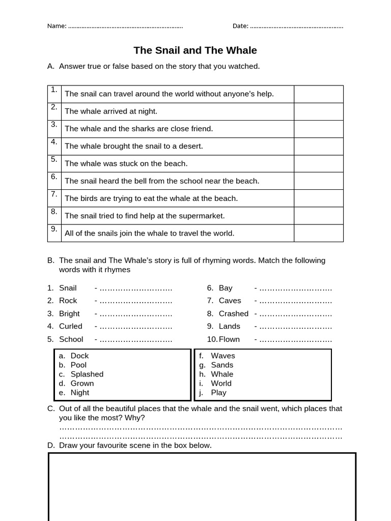 The Snail and The Whale | PDF