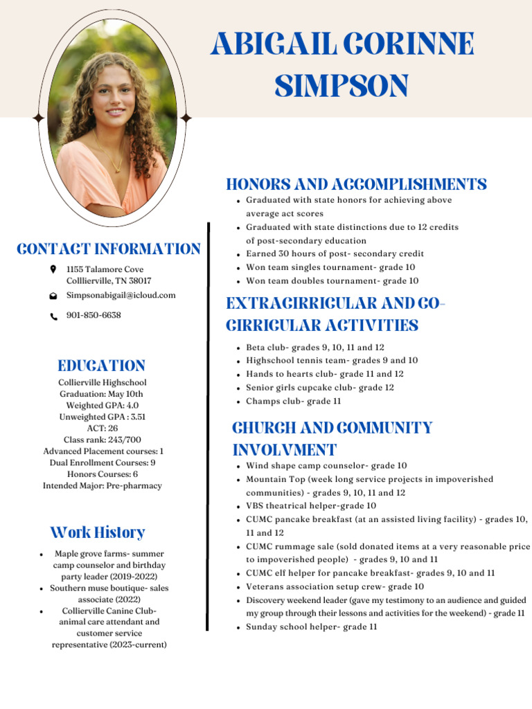 Green Aesthetic Creative CV Resume | PDF