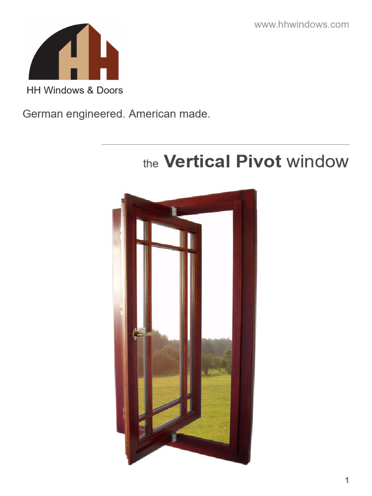 Vertical Pivot Window Specifications | PDF | Window | Door