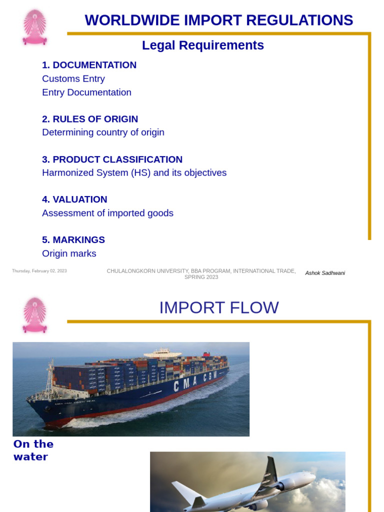 Import Regulations and Documentation Guide | PDF | Electronic Data ...